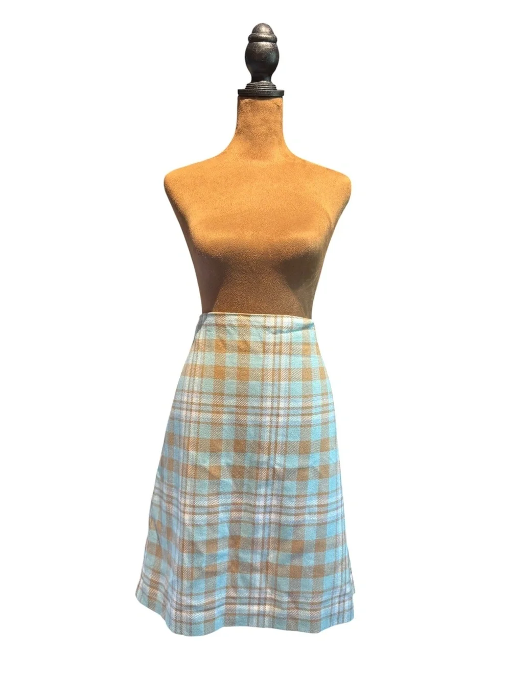 Talbots Classic Plaid Wool Blend Skirt
